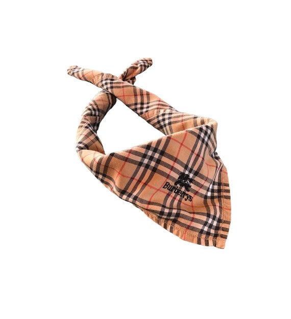 RARE Vintage Burberry Nova Check Handkerchief one… - image 4