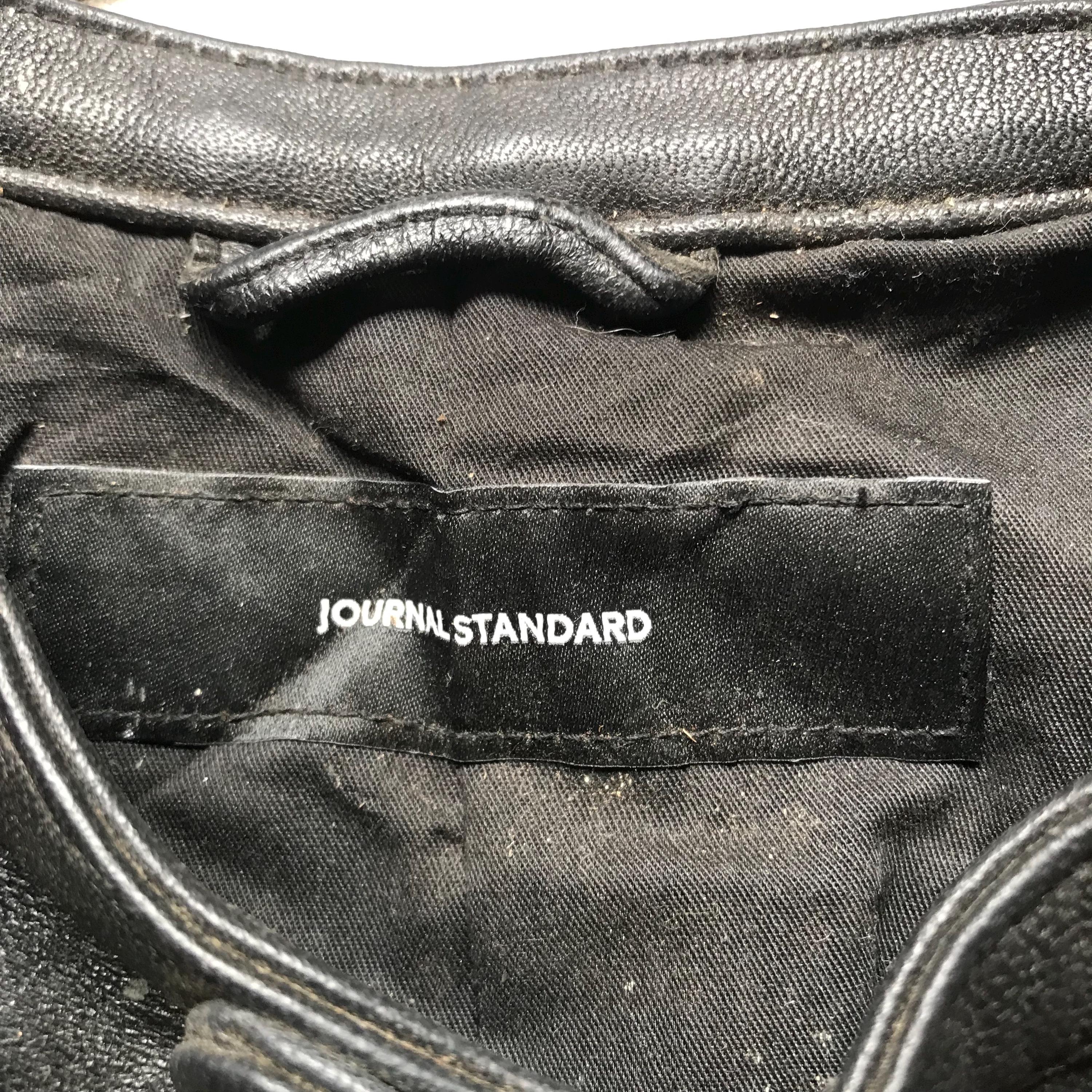 Vintage Journal Standard Japanese Brand Leather Racing Jacket 