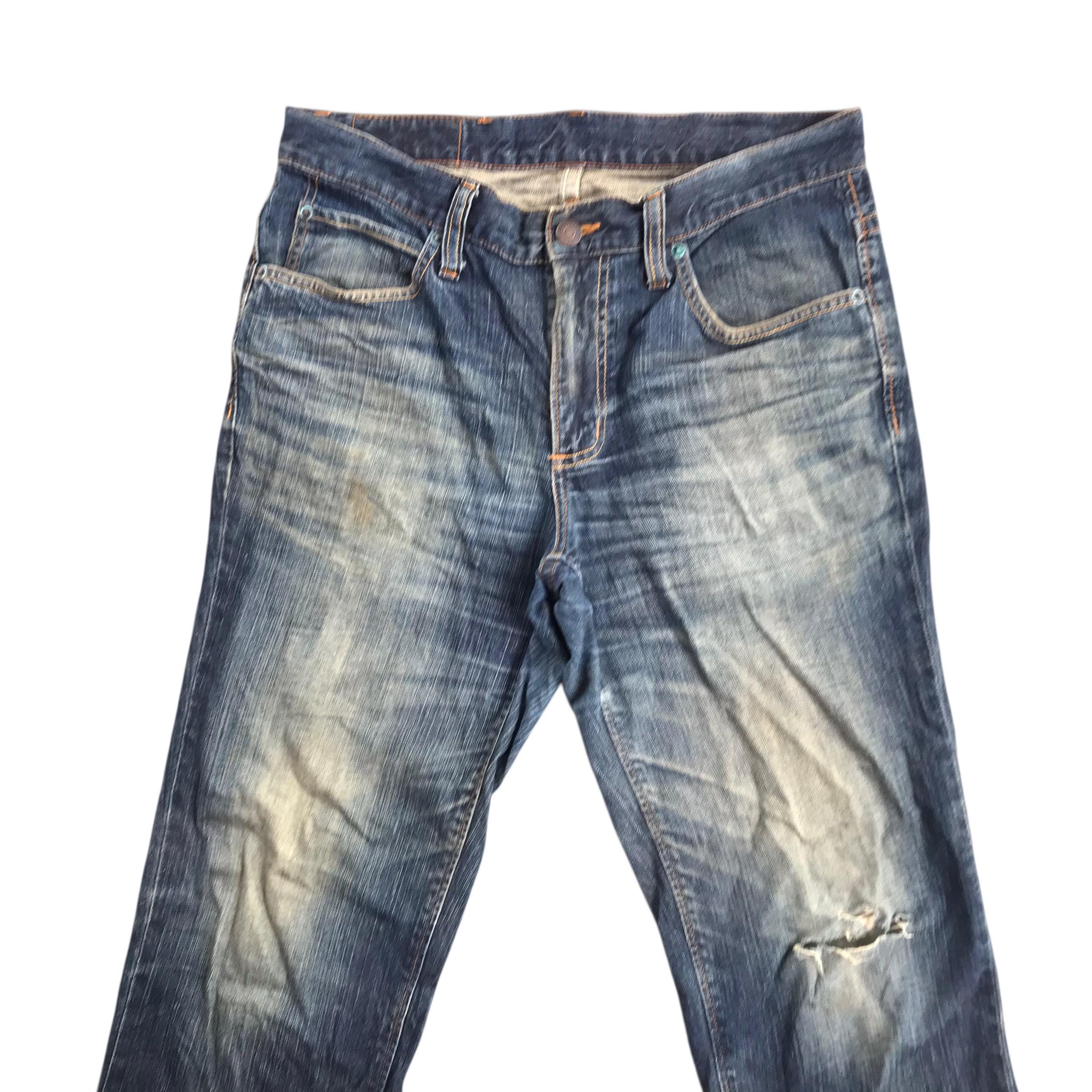 Vintage 90s Edwin Gold Rush Distressed Denim-size 36 - Etsy