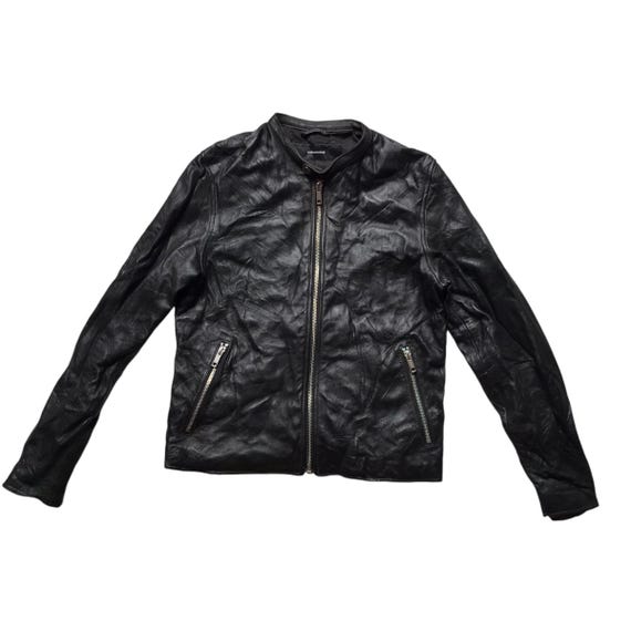 Journal Standard, Vintage Journal Standard Japanese brand leather Racing Jacket Women sheep skin