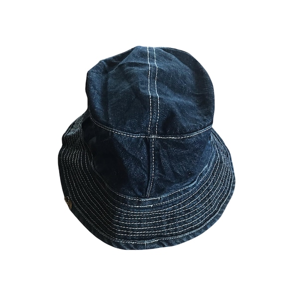 CA4LA Distressed Denim Bucket Hat Made in Japan Indigo Kapital If