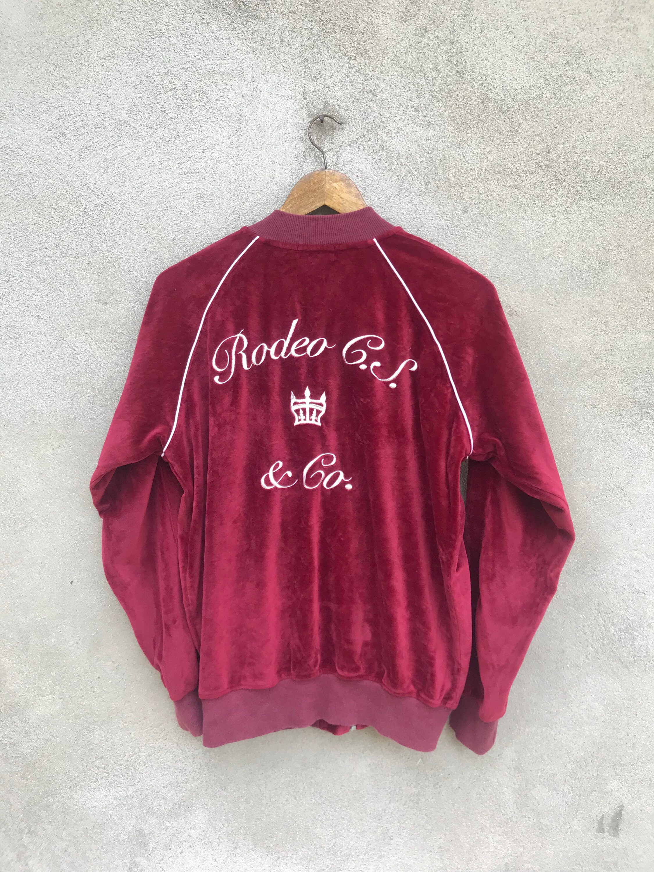 RODEO CROWNS  ノベルティー RARE Rodeo Crowns Skate Souvenir Sukajan Jacket Embroidered