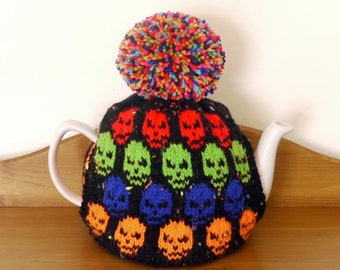 Knitted Tea Cosy - Skulls