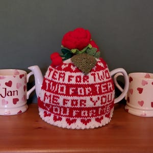 Knitted Tea Cosy -  Tea for Two