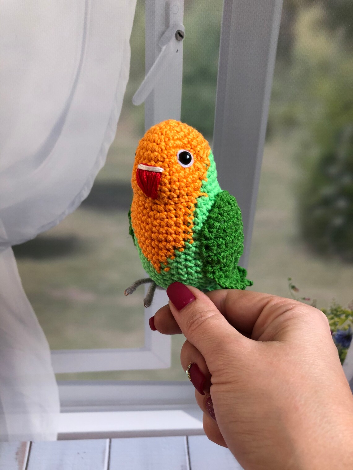 Crochet Lovebirds Stuffed Animal Cockatiel Realistic Etsy