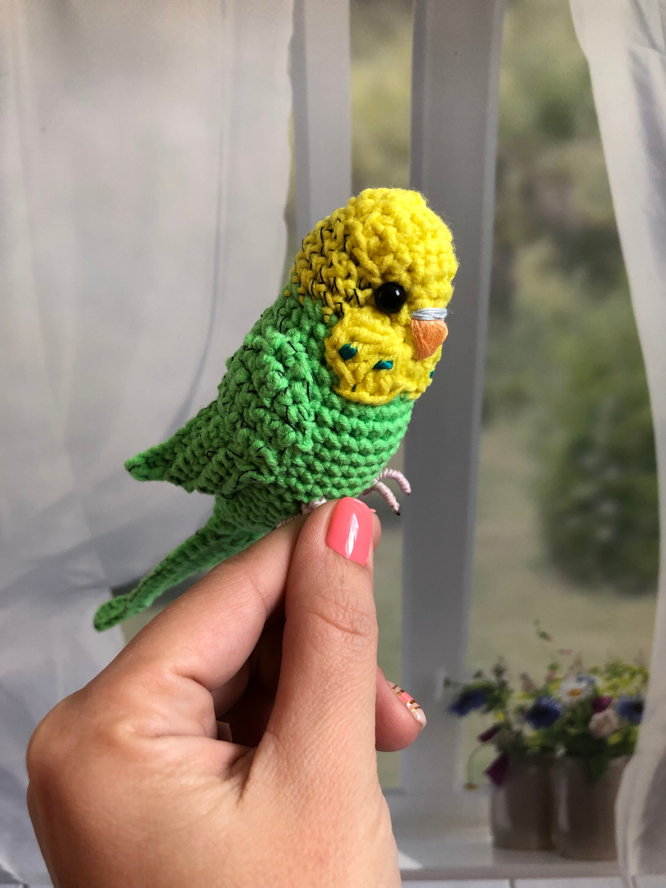 Parakeet plush toy for bird lovers Budgie toys ornament Blue Etsy