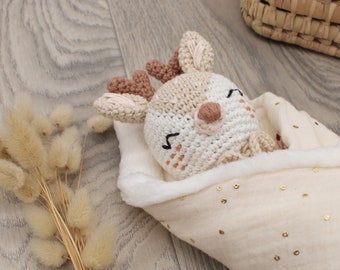 Doudou Biche au crochet - Collection Charline (MAPR)