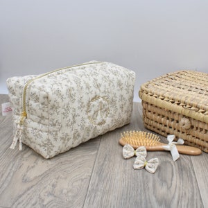 Customizable quilted toiletry bag - Joséphine Collection