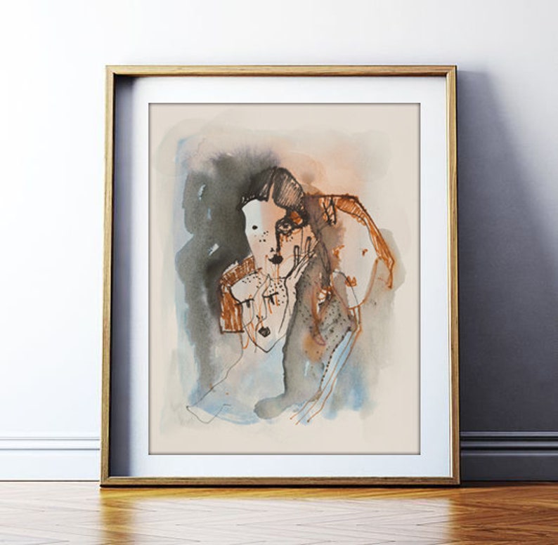 Original Ink Art Modern Art Original Art Abstract Painting Etsy