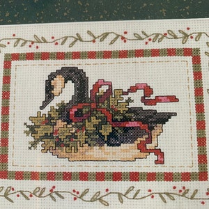 Weekendersのクリスマスグースクロスステッチ！NIP！マット付き！