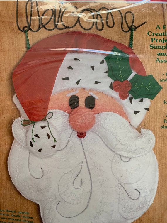 Download Dimensions Santa Buddy Welcome Sign 8111 Felt Christmas Craft Etsy PSD Mockup Templates