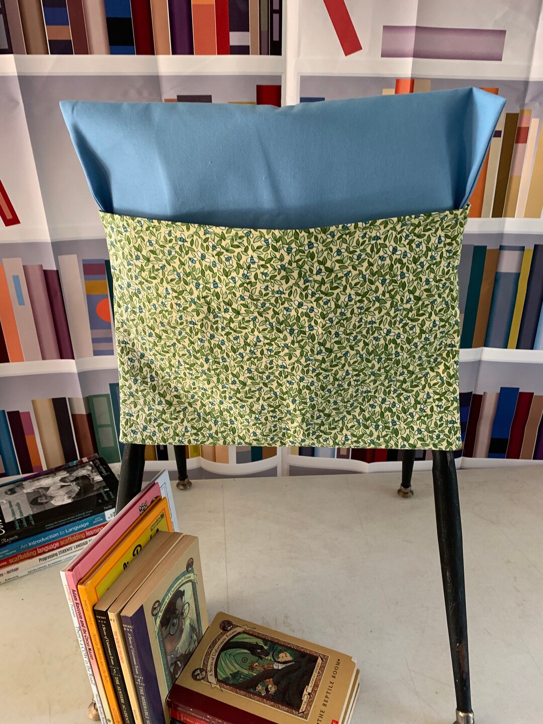 Set of 15 Bright and Cheery Blue and Green Chair Pockets Fits Etsy