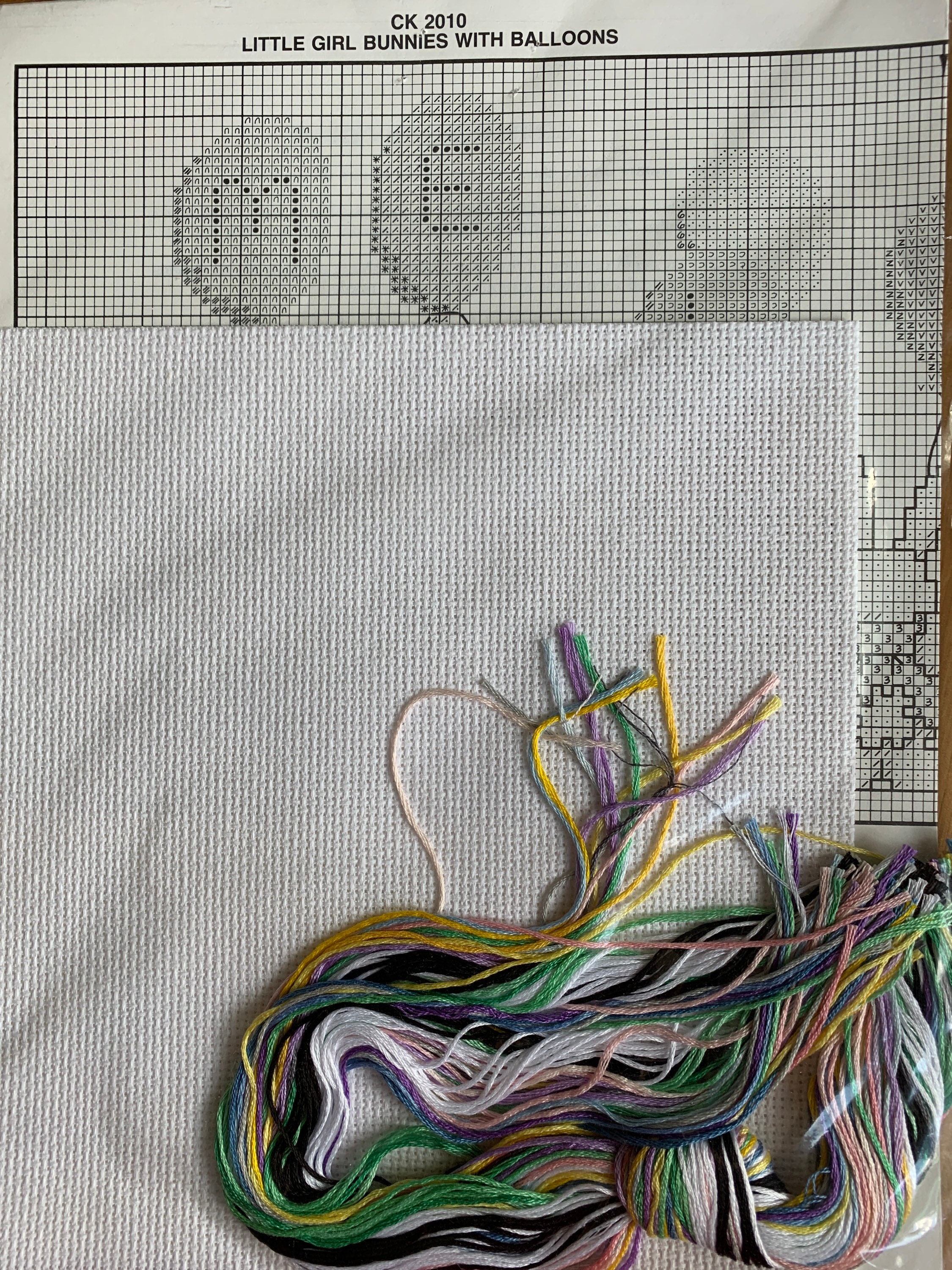 Vintage Dale Burdett Cross Stitch Kit Little Girl Bunnies and - Etsy UK