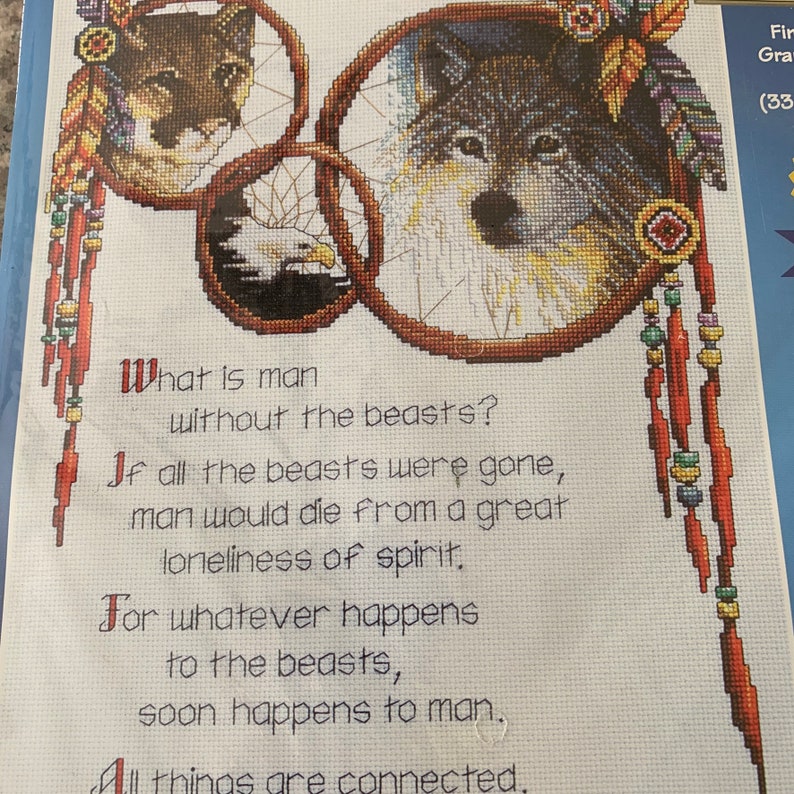 Animal Spirits Counted Cross Stitch Kit 13271 Counted Cross Etsy