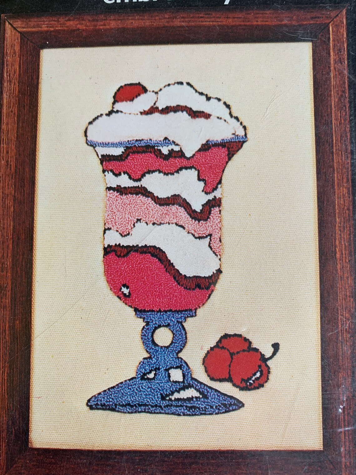 Vintage Needlepunch Embroidery Kit by Sierra Craftworks Parfait Etsy