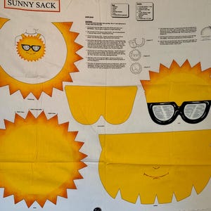 Sunny Sack Backpack Tote Tygpanel från Springs Industries!
