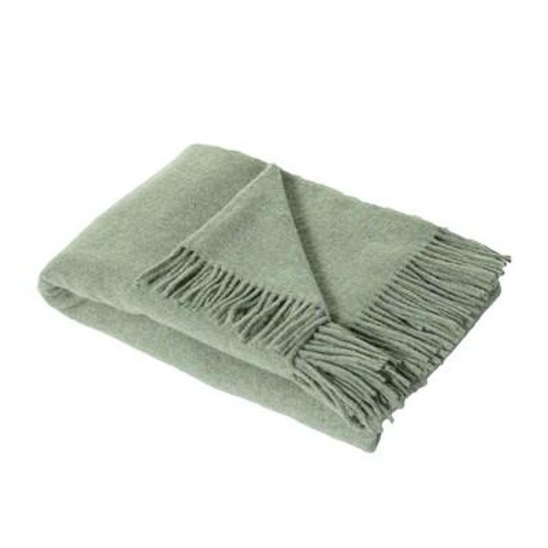100% Wool Blanket | Wool Bedspread | Wool Throw | Warm Blanket for Camping | Gift Sage green