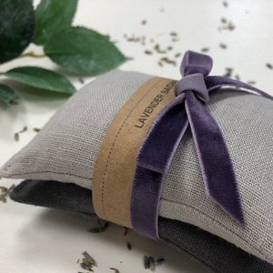 Natural Linen Lavender Sachet | Lavender Sachet | Lavender Drawer Sachet | Thank You Gift