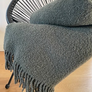 Merino Wool Blanket | Wool Bedspread | Warm Throw | Sofa Throw
