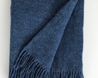 100% Wool Blanket | Wool Bedspread | Wool Throw | Warm Blanket for Camping |  Gift