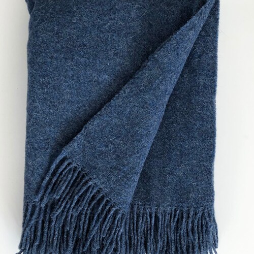 100% Wool Blanket | Wool Bedspread | Wool Throw | Warm Blanket for Camping |  Gift