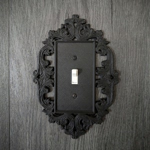 Rustic Victorian Frame Switch and Outlet Covers • Rocker and Toggle Switch Plate § Wall Plate § 3D Printed § Halloween Gothic Home Decor