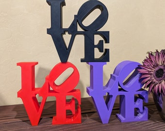 Love Décor. Beautiful Home Decoration. Valentine's Day . An adorable gift for a special someone. 3D Printed Love Sculpture