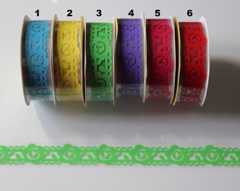 1 ruban adhésif masking tape fleur , multi couleur