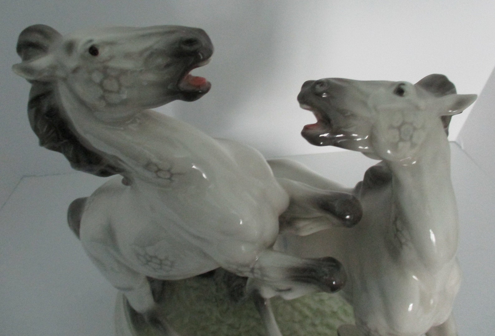 Wien Keramos Porcelain Rearing Double Stallions - Etsy