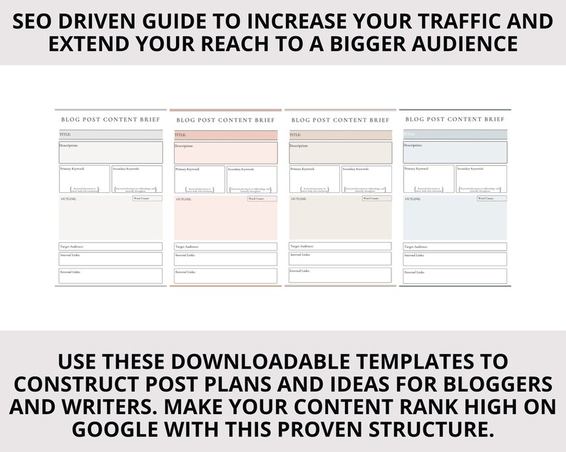 BLOG POST Content Brief PDF - Blog Post Plan - Creative Brief for ...
