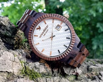 Wood watch for Men, Wooden watches, Wristwatch Timepiece Handmade Clock, Gift idea for him Anniversary Birthday Graduation, Mens Accessories