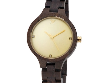 Wood watch for Women, Wooden watches, Wristwatch Timepiece Clock Handcraft, Gift for her, Anniversary Birthday Graduation, Women's Jewellery