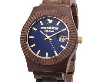 Wood watch for Men Women, Wooden watches, Wristwatch Timepiece Clock, Handcraft, Gift idea for him her, Anniversary Birthday, Jewellery Gold