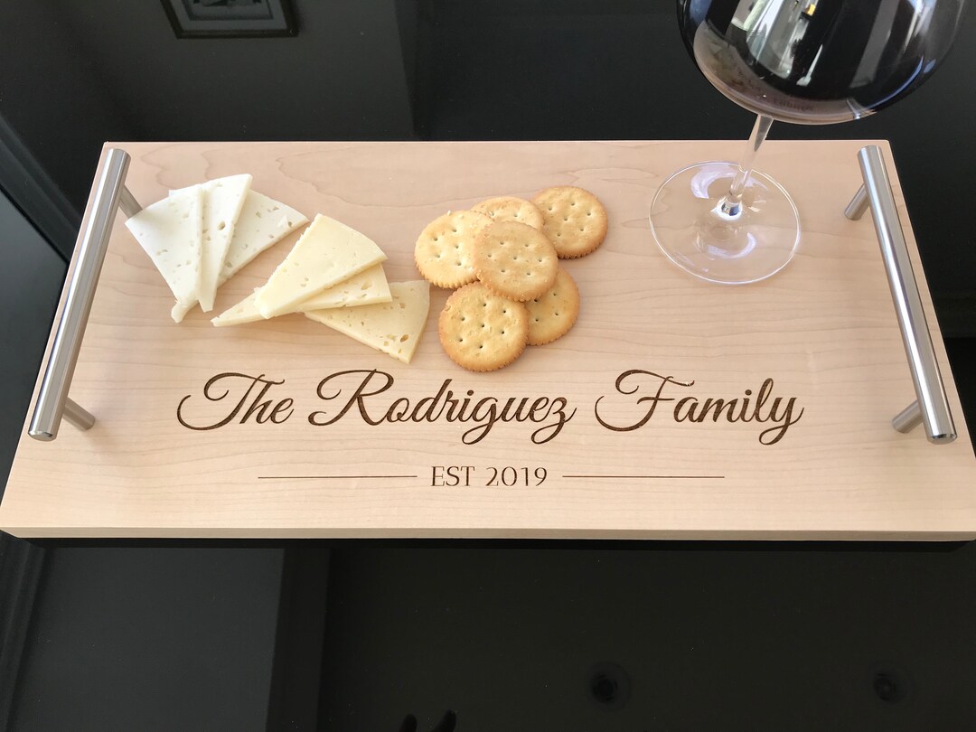 Personalized Serving Tray Wedding Gift, Housewarming Gift, Anniversary