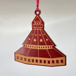 Hotel Del Coronado Ornament Hotel Del Ornament Laser engraved Ornament Red Roof Christmas Ornament Christmas Gift Hotel Del Hotel Xmas Gift