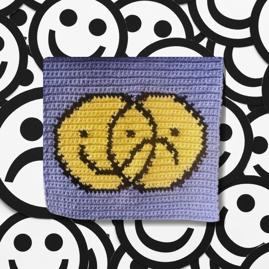 Happy & Sad || Tapestry Crochet Pattern || 45 X 45 Graph - Etsy