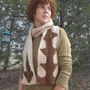 Arrow Scarf || Tapestry Crochet Pattern