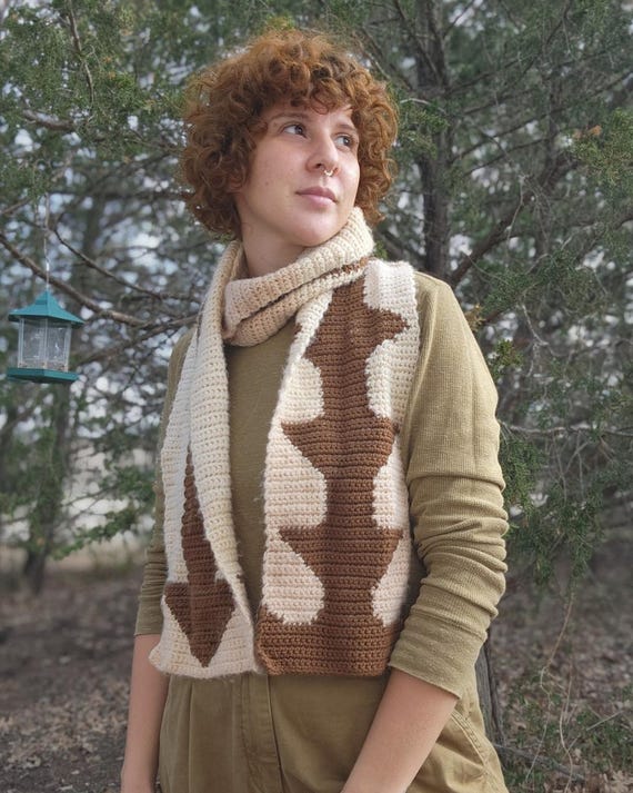 Arrow Scarf || Tapestry Crochet Pattern - Etsy