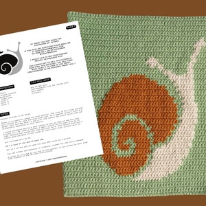 Snail Tapestry || Crochet Pattern || 56 x  64 graph