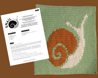 Snail Tapestry || Crochet Pattern || 56 x  64 graph