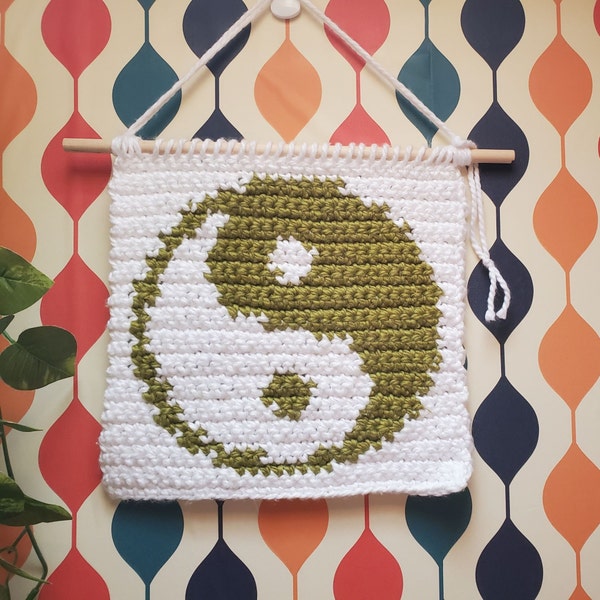 Yin Yang ||  Tapestry Crochet Pattern || 30 x 30 graph