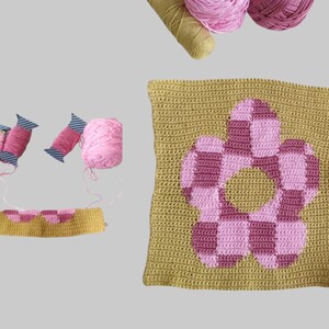 Checkered Flower Tapestry Crochet Pattern 56 X 64 Graph Etsy checkered-flower-tapestry-crochet-pattern-56-x-64-graph-etsy