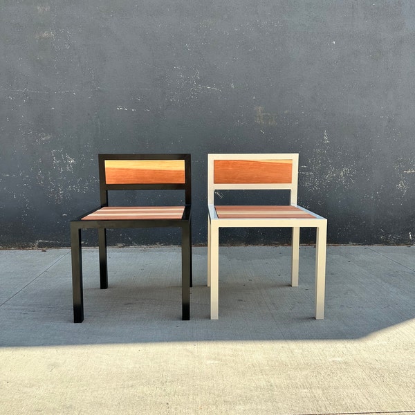Modern Talt Metal Dining Chair