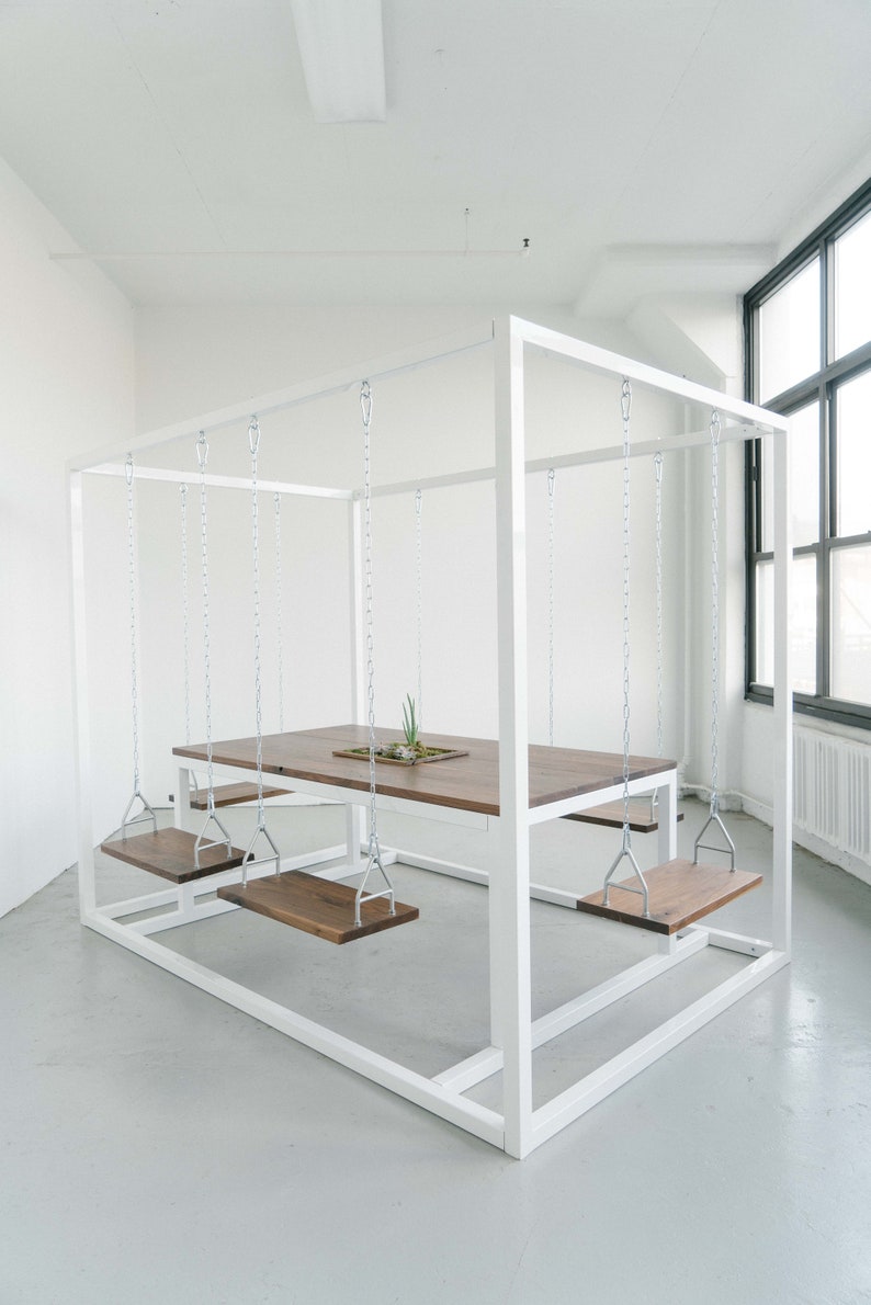 6-Seater SwingTable with Walnut wood image 0