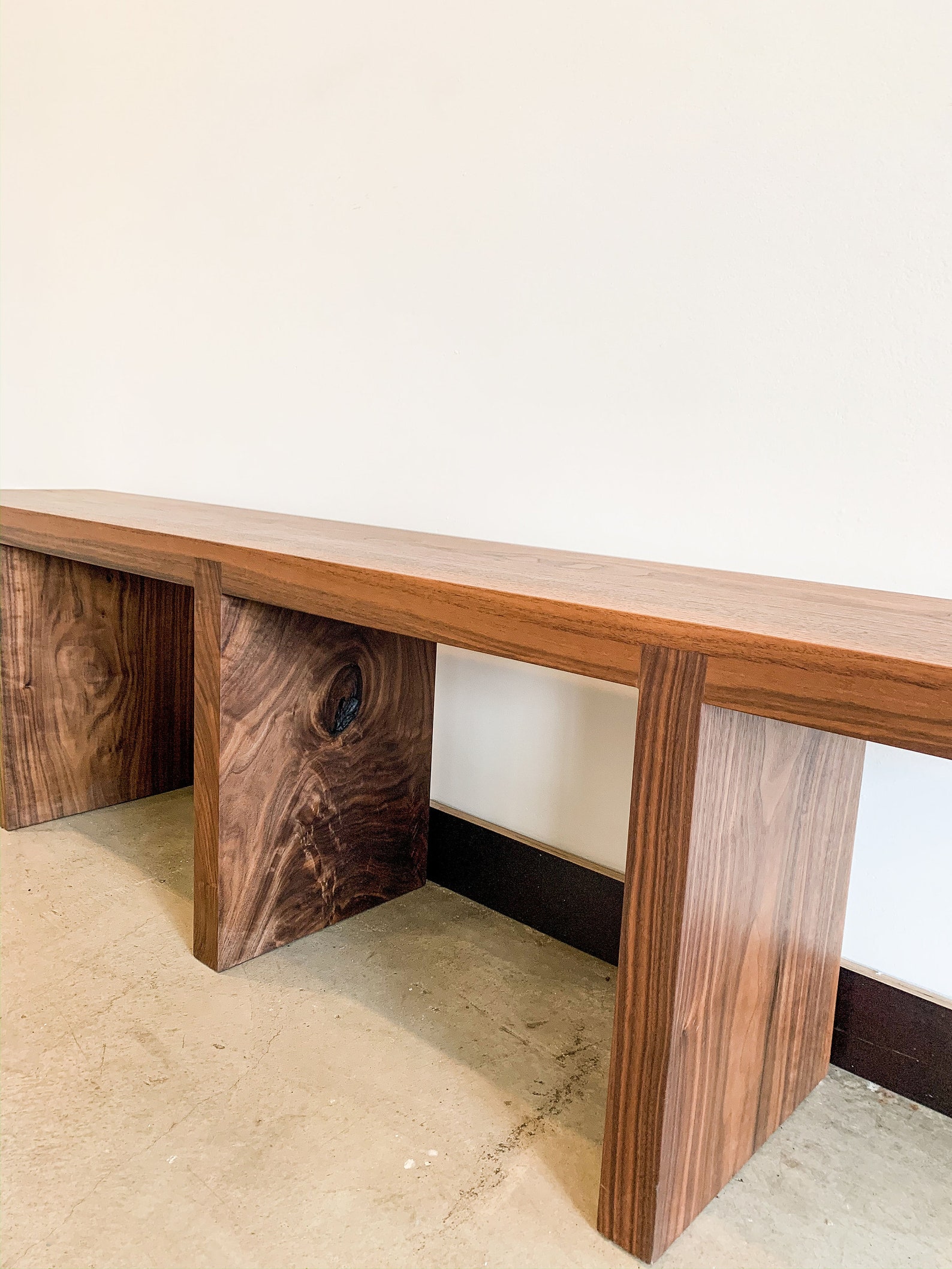 Thick Solid Walnut Bench - Etsy