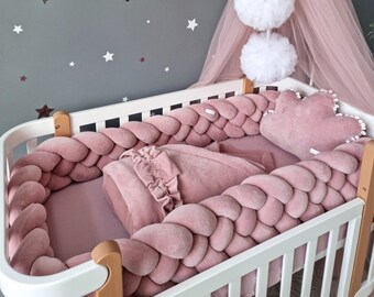 blush cot bedding