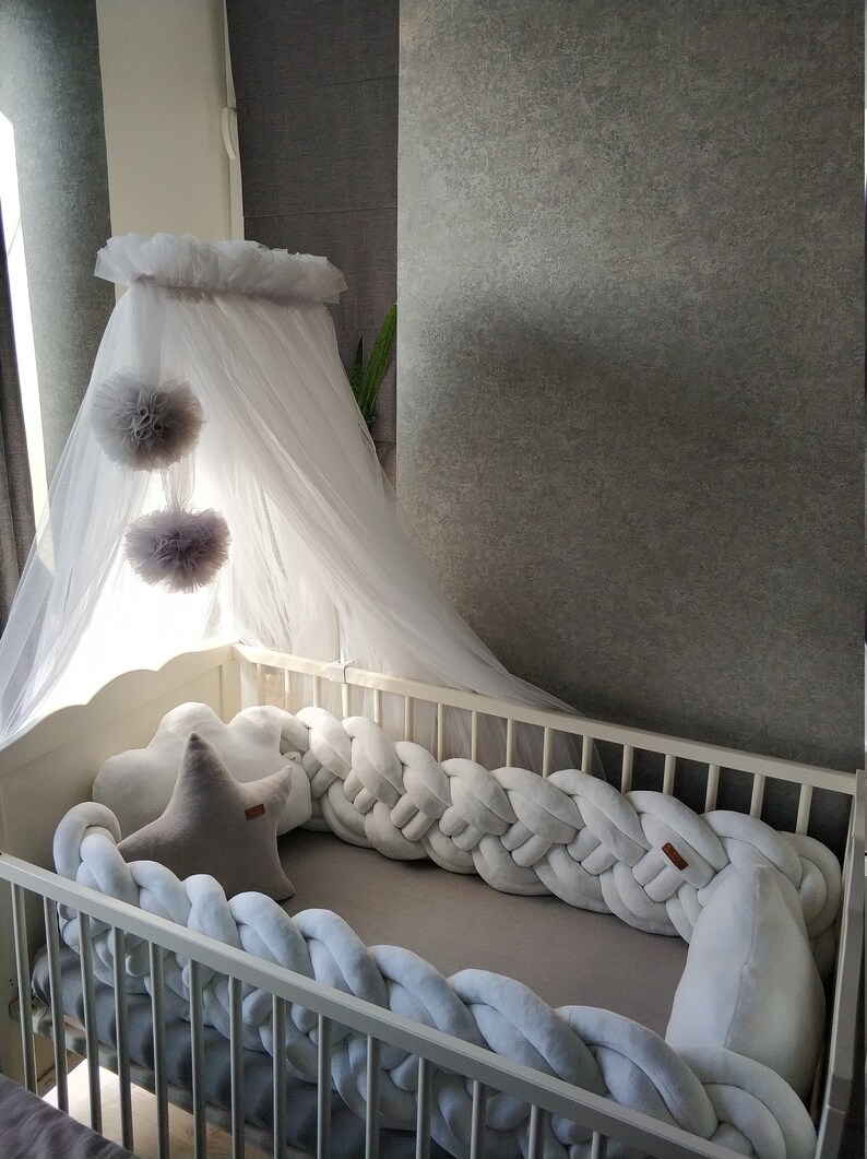 White Canopy Nursery Canopy Bed Canopy Baby Baldachin Etsy