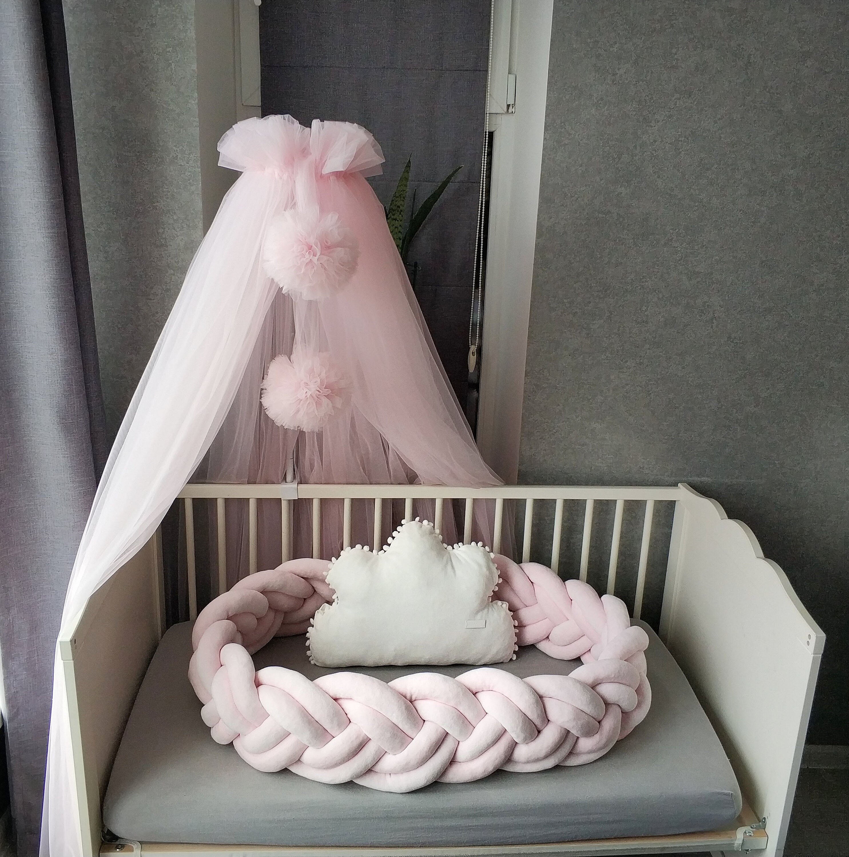 Bed Canopy Light Pink Hanging Canopy Canopy Bed Bed Canopy Etsy