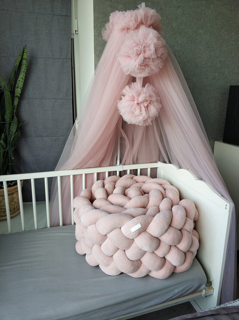 Bed Canopy Blush Hanging Canopy Canopy Bed Bed Canopy for Etsy