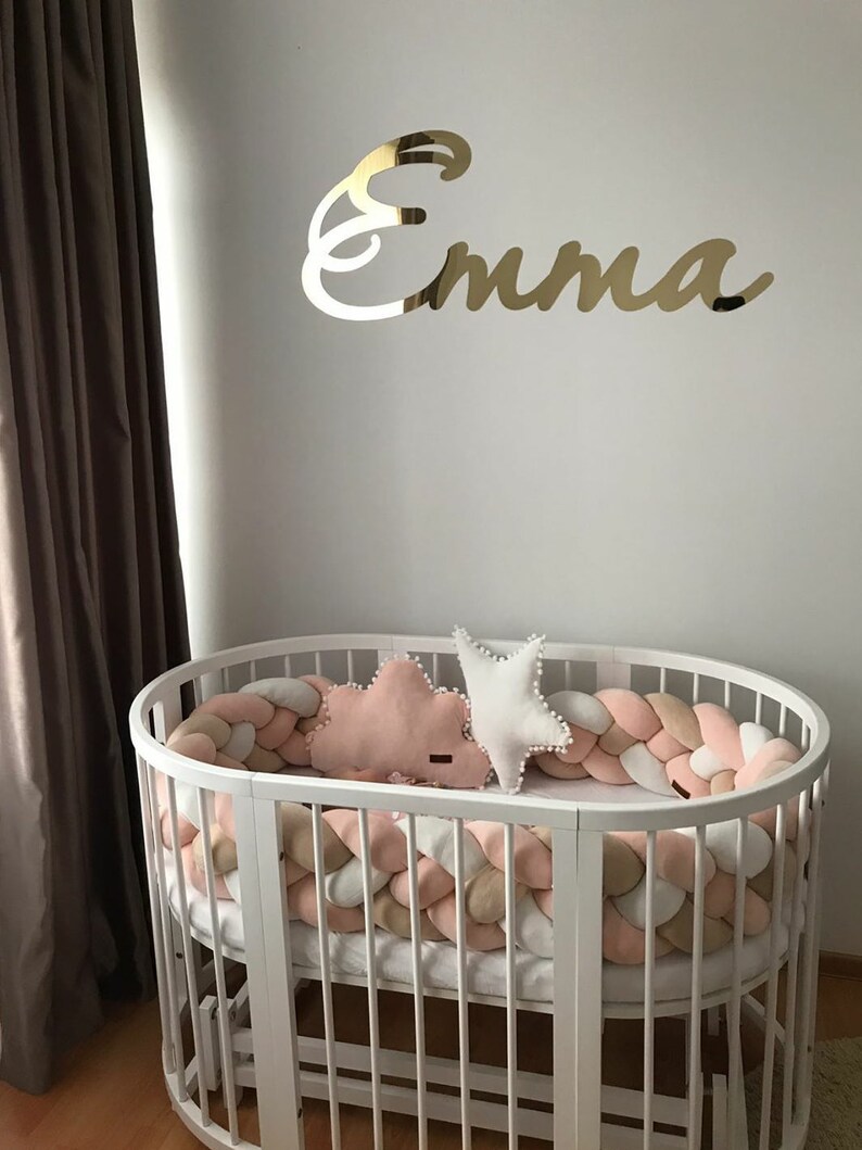 etsy braided crib bumper